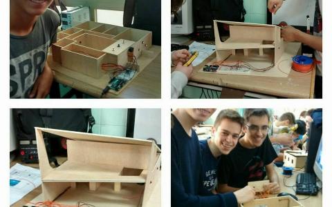 Casa intel·ligent amb arduino al taller de 4t d’ESO