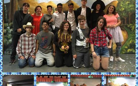 Alumnes de l’optativa de teatre de 3r d’ESO